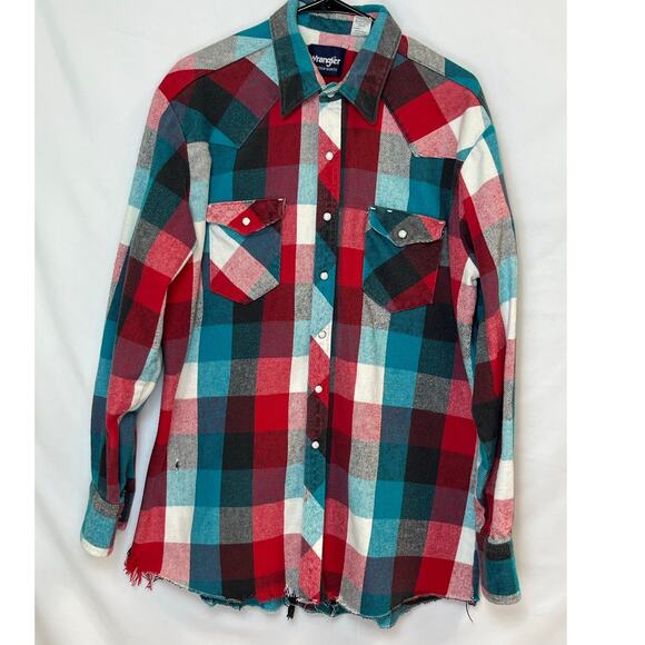 Wrangler Other - Wrangler Men’s XLT Buffalo Check Flannel Pearl Snap Western Shirt Long Sleeve